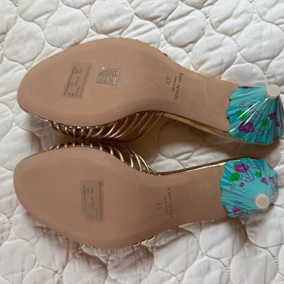 Kate Spade Gold Tiki Sandals - Picture 3 of 4